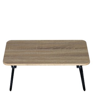 Artelibre - 15340005 ΒΟΗΘΗΤΙΚΟ ΤΡΑΠΕΖΑΚΙ ARTELIBRE BALLARD ΠΤΥΣΣΟΜΕΝΟ ΔΡΥΣ/ΜΑΥΡΟ ΜΟΡΙΟΣΑΝΙΔΑ/ΜΕΤΑΛΛΟ 53X30X22CM