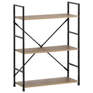 Artelibre - 15340026 ΡΑΦΙΕΡΑ ARTELIBRE DARROW ΜΕ 3 ΡΑΦΙΑ ΔΡΥΣ/ΜΑΥΡΟ ΜΟΡΙΟΣΑΝΙΔΑ/ΜΕΤΑΛΛΟ 58.6X23.5X80CM