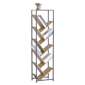 Artelibre - 15340083 ΒΙΒΛΙΟΘΗΚΗ ARTELIBRE TORVIEN ΔΡΥΣ/ΜΑΥΡΟ ΜΟΡΙΟΣΑΝΙΔΑ/ΜΕΤΑΛΛΟ 40X27X150CM