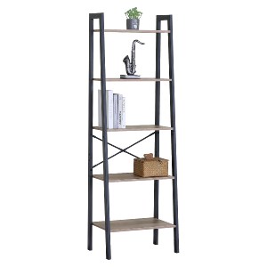 Artelibre - 15340084 ΡΑΦΙΕΡΑ ARTELIBRE TARNOX ΜΕ 5 ΡΑΦΙΑ ΔΡΥΣ/ΜΑΥΡΟ MDF/ΜΕΤΑΛΛΟ 56X37.8X172.2CM