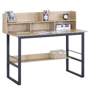 Artelibre - 15340110 ΓΡΑΦΕΙΟ ARTELIBRE STUDIANO ΜΕ ΡΑΦΙΑ ΔΡΥΣ/ΜΑΥΡΟ ΜΟΡΙΟΣΑΝΙΔΑ/ΜΕΤΑΛΛΟ 120X60X103
