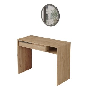 Artelibre - 15350018 ΤΟΥΑΛΕΤΑ ARTELIBRE DEVON ΦΥΣΙΚΟ ΜΟΡΙΟΣΑΝΙΔΑ/ΜΕΤΑΛΛΟ/ΓΥΑΛΙ 44.5X100X75CM