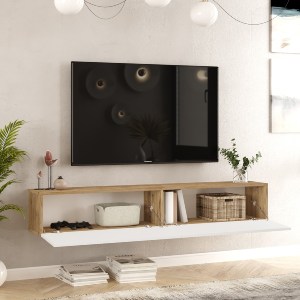 Artelibre - 15350033 ΕΠΙΠΛΟ ΤΗΛΕΟΡΑΣΗΣ ARTELIBRE KENT ΠΕΥΚΟ/ΛΕΥΚΟ ΜΟΡΙΟΣΑΝΙΔΑ 180X31.6X29.6CM