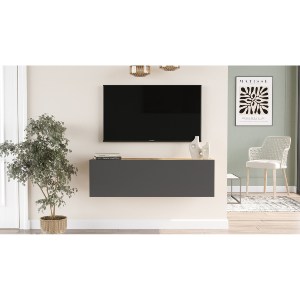 Artelibre - 15350041 ΕΠΙΠΛΟ ΤΗΛΕΟΡΑΣΗΣ ARTELIBRE INVERIE ΠΕΥΚΟ/ΑΝΘΡΑΚΙ ΜΟΡΙΟΣΑΝΙΔΑ 100X31.6X29.6CM