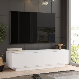 Artelibre - 15350047 ΕΠΙΠΛΟ ΤΗΛΕΟΡΑΣΗΣ ARTELIBRE BRENT ΛΕΥΚΟ ΜΟΡΙΟΣΑΝΙΔΑ 140X35.5X38.2CM