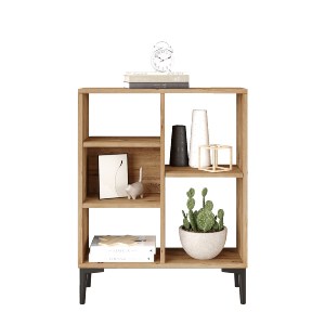 Artelibre - 15350061 ΒΙΒΛΙΟΘΗΚΗ ARTELIBRE BECKTON ΠΕΥΚΟ ΜΟΡΙΟΣΑΝΙΔΑ/ΠΛΑΣΤΙΚΟ 69X25X87.6CM