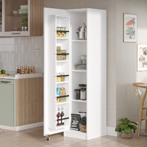 Artelibre - 15350103 ΝΤΟΥΛΑΠΙ ΤΡΟΦΙΜΩΝ ARTELIBRE COLNEY ΛΕΥΚΟ ΜΟΡΙΟΣΑΝΙΔΑ 41.7X44.3X176.4CM