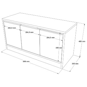 Artelibre - 15350109 ΕΠΙΠΛΟ ΕΙΣΟΔΟΥ ARTELIBRE CROFTON ΛΕΥΚΟ ΜΟΡΙΟΣΑΝΙΔΑ 89.6X35.5X45.8CM