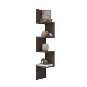 Artelibre - 15350118 ΡΑΦΙ ΤΟΙΧΟΥ ARTELIBRE DULWICH ΑΝΘΡΑΚΙ ΜΟΡΙΟΣΑΝΙΔΑ 22X22X117.2CM