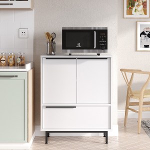 Artelibre - 15350140 ΝΤΟΥΛΑΠΙ ΠΟΛΛΑΠΛΩΝ ΧΡΗΣΕΩΝ ARTELIBRE ERITH ΛΕΥΚΟ ΜΟΡΙΟΣΑΝΙΔΑ/ΜΕΤΑΛΛΟ 35.5X74.8X90.4CM