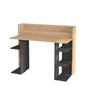 Artelibre - 15350154 ΓΡΑΦΕΙΟ ARTELIBRE FIFE ΦΥΣΙΚΟ/ΑΝΘΡΑΚΙ ΜΟΡΙΟΣΑΝΙΔΑ/ΜΕΛΑΜΙΝΗ 124X58X98CM