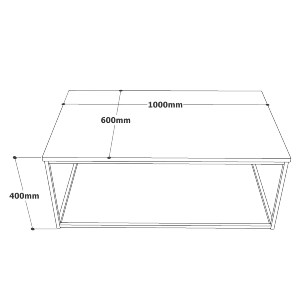 Artelibre - 15350166 ΤΡΑΠΕΖΑΚΙ ΣΑΛΟΝΙΟΥ ARTELIBRE RENFREW ΠΕΥΚΟ/ΑΝΘΡΑΚΙ ΜΟΡΙΟΣΑΝΙΔΑ/ΜΕΤΑΛΛΟ 100X60X40CM