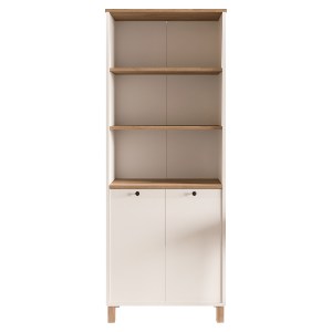 Artelibre - 15350206 ΒΙΒΛΙΟΘΗΚΗ ARTELIBRE BRAGI ΛΕΥΚΟ/ΦΥΣΙΚΟ ΜΟΡΙΟΣΑΝΙΔΑ 69.5X32X180CM