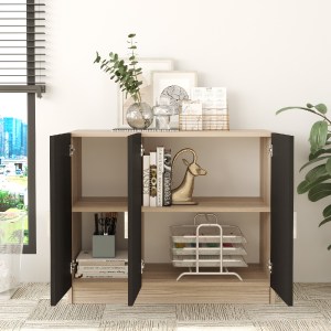 Artelibre - 15350235 ΝΤΟΥΛΑΠΙ ΓΡΑΦΕΙΟΥ ARTELIBRE LYSANDER ΔΡΥΣ/ΜΑΥΡΟ ΜΟΡΙΟΣΑΝΙΔΑ 89.1X38.1X73.8CM