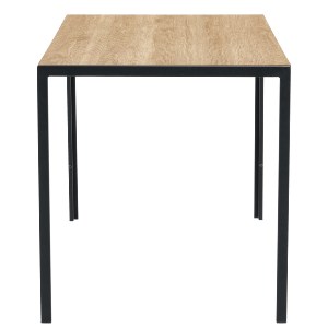 Artelibre - 15380006 ΤΡΑΠΕΖΙ ΤΡΑΠΕΖΑΡΙΑΣ ARTELIBRE CRESTMERE SONOMA/ΜΑΥΡΟ ΜΕΤΑΛΛΟ/ΜΟΡΙΟΣΑΝΙΔΑ 120X70X75CM