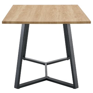 Artelibre - 15380007 ΤΡΑΠΕΖΙ ΤΡΑΠΕΖΑΡΙΑΣ ARTELIBRE DUNSMERE SONOMA/ΜΑΥΡΟ ΜΕΤΑΛΛΟ/ΜΟΡΙΟΣΑΝΙΔΑ 160X90X75CM