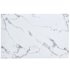 Artelibre - 15380009 ΤΡΑΠΕΖΙ ΤΡΑΠΕΖΑΡΙΑΣ ARTELIBRE IRWELL ΛΕΥΚΟ ΜΑΡΜΑΡΟ/ΜΑΥΡΟ ΜΕΤΑΛΛΟ/ΜΟΡΙΟΣΑΝΙΔΑ 120X80X75CM