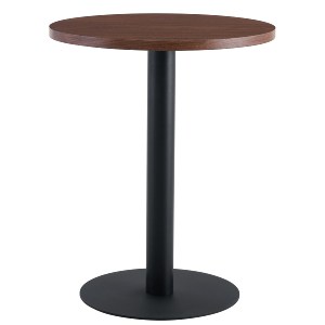 Artelibre - 15380011 ΤΡΑΠΕΖΙ ΤΡΑΠΕΖΑΡΙΑΣ ARTELIBRE QUINTON ΚΑΡΥΔΙ/ΜΑΥΡΟ ΜΕΤΑΛΛΟ/ΜΟΡΙΟΣΑΝΙΔΑ 60X60X74CM