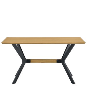 Artelibre - 15380012 ΤΡΑΠΕΖΙ ΤΡΑΠΕΖΑΡΙΑΣ ARTELIBRE ELDRIDGE SONOMA/ΜΑΥΡΟ ΜΕΤΑΛΛΟ/ΜΟΡΙΟΣΑΝΙΔΑ 160X80X74CM