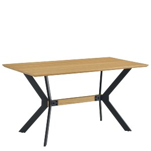 Artelibre - 15380014 ΤΡΑΠΕΖΙ ΤΡΑΠΕΖΑΡΙΑΣ ARTELIBRE ELDRIDGE SONOMA/ΜΑΥΡΟ ΜΕΤΑΛΛΟ/ΜΟΡΙΟΣΑΝΙΔΑ 120X60X74CM