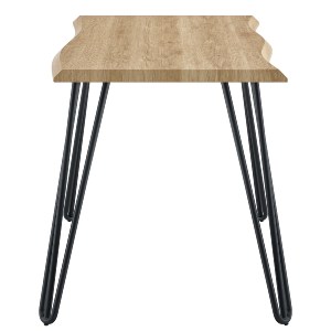 Artelibre - 15380015 ΤΡΑΠΕΖΙ ΤΡΑΠΕΖΑΡΙΑΣ ARTELIBRE BRANWELL SONOMA/ΜΑΥΡΟ ΜΕΤΑΛΛΟ/ΜΟΡΙΟΣΑΝΙΔΑ 160X80X77.5CM