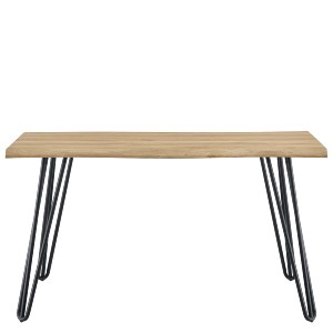 Artelibre - 15380016 ΤΡΑΠΕΖΙ ΤΡΑΠΕΖΑΡΙΑΣ ARTELIBRE BRANWELL SONOMA/ΜΑΥΡΟ ΜΕΤΑΛΛΟ/ΜΟΡΙΟΣΑΝΙΔΑ 140X70X77.5CM