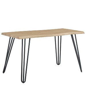 Artelibre - 15380017 ΤΡΑΠΕΖΙ ΤΡΑΠΕΖΑΡΙΑΣ ARTELIBRE BRANWELL SONOMA/ΜΑΥΡΟ ΜΕΤΑΛΛΟ/ΜΟΡΙΟΣΑΝΙΔΑ 120X60X77.5CM