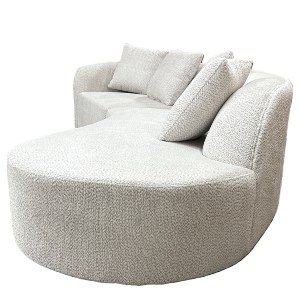 Artelibre - 15390004 ΚΑΝΑΠΕΣ MONTARO ARTELIBRE ΓΚΡΙ ΑΝΟΙΧΤΟ ΥΦΑΣΜΑ 140X105X65CM/206X124X68CM