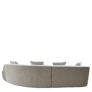 Artelibre - 15390004 ΚΑΝΑΠΕΣ MONTARO ARTELIBRE ΓΚΡΙ ΑΝΟΙΧΤΟ ΥΦΑΣΜΑ 140X105X65CM/206X124X68CM