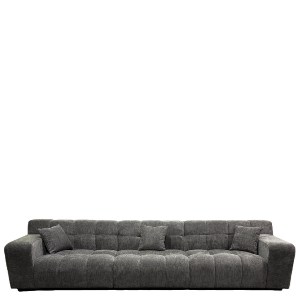 Artelibre - 15390005 ΚΑΝΑΠΕΣ ΓΩΝΙΑΚΟΣ ARTELIBRE ORVELLA ΓΚΡΙ ΥΦΑΣΜΑ 363X194X80CM