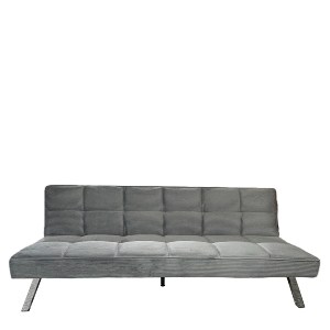 Artelibre - 15390010 ΚΑΝΑΠΕΣ ΚΡΕΒΑΤΙ ARTELIBRE ELVORE ΓΚΡΙ ΥΦΑΣΜΑ/ΞΥΛΟ 190X83X74CM