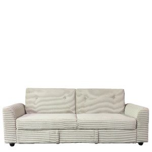 Artelibre - 15390012 ΚΑΝΑΠΕΣ ΚΡΕΒΑΤΙ ARTELIBRE VALMERO ΜΠΕΖ ΥΦΑΣΜΑ/ΞΥΛΟ 216X85X85CM