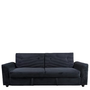 Artelibre - 15390013 ΚΑΝΑΠΕΣ ΚΡΕΒΑΤΙ ARTELIBRE VALMERO ΜΑΥΡΟ ΥΦΑΣΜΑ/ΞΥΛΟ 216X85X85CM