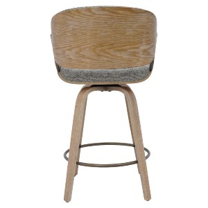 Artelibre - 15410003 ΣΚΑΜΠΟ BAR ARTELIBRE MIRALIS ΑΝΟΙΧΤΟ ΓΚΡΙ/ΦΥΣΙΚΟ 52X52X93CM