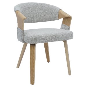 Artelibre - 15410015 ΚΑΡΕΚΛΑ ΤΡΑΠΕΖΑΡΙΑΣ ARTELIBRE MIRETTA ΑΝΟΙΧΤΟ ΓΚΡΙ/ΦΥΣΙΚΟ 55X56X78CM