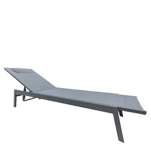 Artelibre - 15450001 ΞΑΠΛΩΣΤΡΑ ΠΑΡΑΛΙΑΣ ARTELIBRE SOLVANTA ΓΚΡΙ ΑΛΟΥΜΙΝΙΟ/TEXTILENE 191.5X60X89.5CM