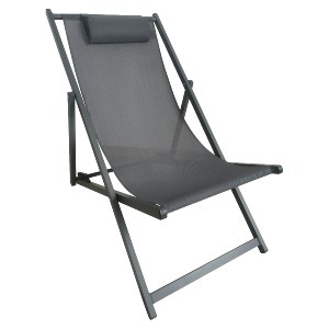 Artelibre - 15450006 ΚΑΡΕΚΛΑ ΠΑΡΑΛΙΑΣ ARTELIBRE LORIS ΓΚΡΙ ΑΛΟΥΜΙΝΙΟ/TEXTILENE 100X60X97CM