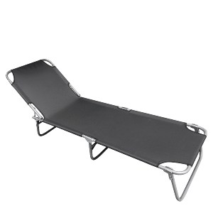 Artelibre - 15450007 ΞΑΠΛΩΣΤΡΑ ΠΑΡΑΛΙΑΣ ARTELIBRE BRINA ΓΚΡΙ/ΑΣΗΜΙ ΑΛΟΥΜΙΝΙΟ/TEXTILENE 190X59X26CM