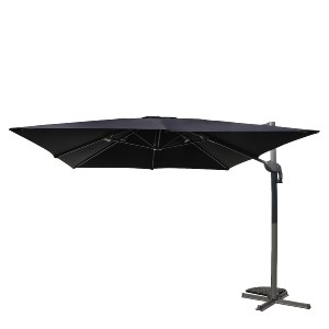 Artelibre - 15450016 ΟΜΠΡΕΛΑ ΚΗΠΟΥ ARTELIBRE VALENA ΜΑΥΡΟ/ΓΚΡΙ ΑΛΟΥΜΙΝΙΟ/POLYESTER Φ3X3M