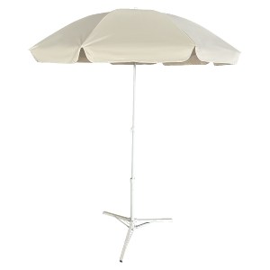 Artelibre - 15450028 ΟΜΠΡΕΛΑ ΠΑΡΑΛΙΑΣ ARTELIBRE VENTRA ΜΠΕΖ/ΛΕΥΚΟ ΑΛΟΥΜΙΝΙΟ/POLYESTER Φ2M