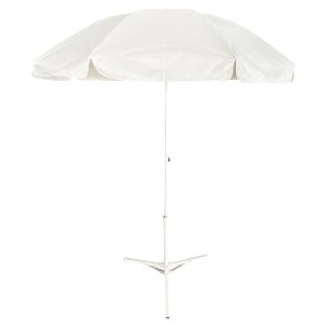 Artelibre - 15450029 ΟΜΠΡΕΛΑ ΠΑΡΑΛΙΑΣ ARTELIBRE VENTRA ΛΕΥΚΟ ΜΕΤΑΛΛΟ/POLYESTER Φ2M