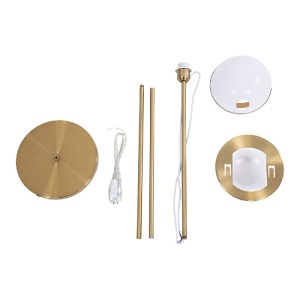 glo-00500-00550_9 GLOBOSTAR® HUDSON 00500 ΜΟΝΤΕΡΝΟ ΕΠΙΔΑΠΕΔΙΟ ΦΩΤΙΣΤΙΚΟ ΜΟΝΟΦΩΤΟ 1 X E27 IP20 ΧΡΥΣΟ ΑΛΟΥΜΙΝΙ