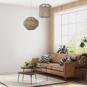 glo-00519-post_259 GLOBOSTAR® CAYMAN 00519 BOHO ΚΡΕΜΑΣΤΟ ΦΩΤΙΣΤΙΚΟ ΠΛΕΓΜΑ ΜΟΝΟΦΩΤΟ 1 X E27 IP20 ΜΠΕΖ ΣΧΟΙΝΙ -
