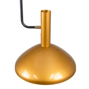 glo-00538-00538_8 GLOBOSTAR® KATIE 00538 ΜΟΝΤΕΡΝΟ ΦΩΤΙΣΤΙΚΟ ΟΡΟΦΗΣ ΚΑΜΠΑΝΑ ΜΟΝΟΦΩΤΟ 1 X E27 IP20 ΜΑΥΡΟ & ΧΡΥ