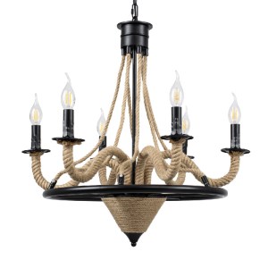 glo-00541-00541_0 GLOBOSTAR® PENNSYLVANIA 00541 VINTAGE ΚΡΕΜΑΣΤΟ ΦΩΤΙΣΤΙΚΟ ΑΝΑΡΤΗΣΗ ΠΟΛΥΦΩΤΟ 6 X E14 IP20 ΜΑ