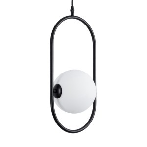 glo-00589-00589_0 GLOBOSTAR® HAMBURG 00589 ΜΟΝΤΕΡΝΟ ΚΡΕΜΑΣΤΟ ΦΩΤΙΣΤΙΚΟ ΜΠΑΛΑ ΜΟΝΟΦΩΤΟ 1 X G9 ΜΑΥΡΟ ΜΕΤΑΛΛΟ Μ