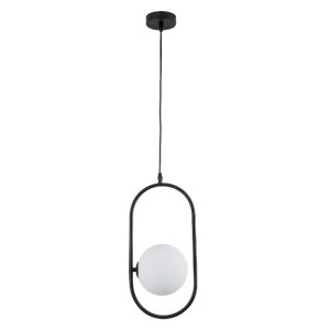 glo-00589-00589_3 GLOBOSTAR® HAMBURG 00589 ΜΟΝΤΕΡΝΟ ΚΡΕΜΑΣΤΟ ΦΩΤΙΣΤΙΚΟ ΜΠΑΛΑ ΜΟΝΟΦΩΤΟ 1 X G9 ΜΑΥΡΟ ΜΕΤΑΛΛΟ Μ