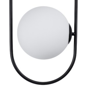 glo-00591-00591_9 GLOBOSTAR® HAMBURG 00591 ΜΟΝΤΕΡΝΟ ΚΡΕΜΑΣΤΟ ΦΩΤΙΣΤΙΚΟ ΜΠΑΛΑ ΜΟΝΟΦΩΤΟ 1 X E14 IP20 ΜΑΥΡΟ ΜΕΤ