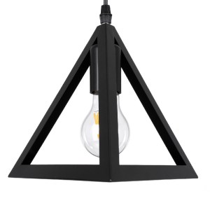 glo-00608-00608_7 GLOBOSTAR® TRIANGLE 00608 ΜΟΝΤΕΡΝΟ ΚΡΕΜΑΣΤΟ ΦΩΤΙΣΤΙΚΟ ΡΑΓΑ ΠΟΛΥΦΩΤΟ 5 X E27 IP20 ΜΑΥΡΟ ΜΕΤ
