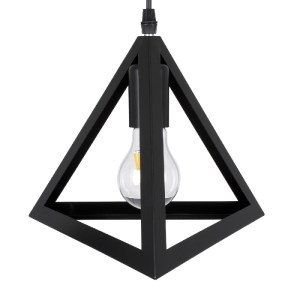 glo-00611-00611_8 GLOBOSTAR® TRIANGLE 00611 ΜΟΝΤΕΡΝΟ ΚΡΕΜΑΣΤΟ ΦΩΤΙΣΤΙΚΟ ΡΑΓΑ ΔΙΦΩΤΟ 2 X E27 IP20 ΜΑΥΡΟ ΜΕΤΑΛ